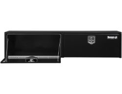 Buyers Products 1702940 16" x 13" x 72" Black Steel Topside Toolbox with T-Handle Latch - BUY 1702940