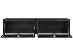 Buyers Products 1702940 16" x 13" x 72" Black Steel Topside Toolbox with T-Handle Latch - BUY 1702940