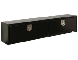 Buyers Products 1702940 16" x 13" x 72" Black Steel Topside Toolbox with T-Handle Latch - BUY 1702940