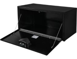 Buyers Products 1703103 14" x 16" x 30" Black Steel Underbody Drop Door Toolbox with Rotary Paddle Latch - BUY 1703103