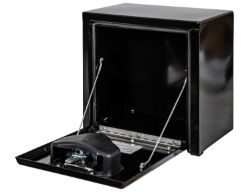 Buyers Products 1703310 15" x 10" x 15" Black Steel Underbody Drop Door Toolbox with T-Handle Latch - BUY 1703310