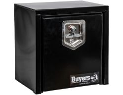 Buyers Products 1703310 15" x 10" x 15" Black Steel Underbody Drop Door Toolbox with T-Handle Latch - BUY 1703310