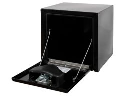 Buyers Products 1703320 15" x 13" x 15" Black Steel Underbody Drop Door Toolbox with T-Handle Latch - BUY 1703320