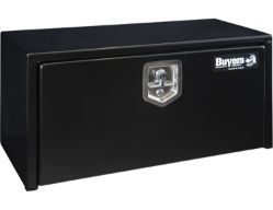 Buyers Products 1703324 15" x 13" x 30" Black Steel Underbody Drop Door Toolbox with T-Handle Latch - BUY 1703324
