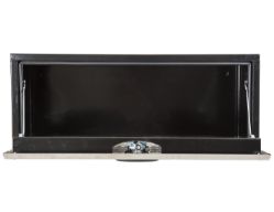 Buyers Products 1702703 18" x 18" x 30" Black Steel Underbody Toolbox with Stainless Steel Door - BUY 1702703