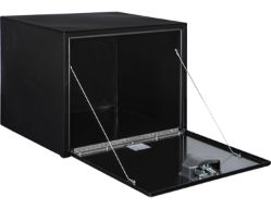 Buyers Products 1704303 24" x 24" x 30" Black Steel Underbody Drop Door Toolbox with T-Handle Latch - BUY 1704303