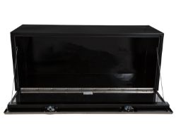 Buyers Products 1702710 18" x 18" x 48" Black Steel Underbody Toolbox with Stainless Steel Door - BUY 1702710
