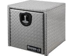 Buyers Products 1705101 18" x 18" x 18" Aluminum Underbody Toolbox with Aluminum Recessed Door and T-Handle Latch - BUY 1705101