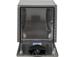Buyers Products 1705101 18" x 18" x 18" Aluminum Underbody Toolbox with Aluminum Recessed Door and T-Handle Latch - BUY 1705101
