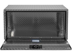 Buyers Products 1705105 18" x 18" x 36" Aluminum Underbody Toolbox with Aluminum Recessed Door and T-Handle Latch - BUY 1705105