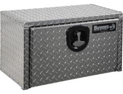 Buyers Products 1705160 14" x 16" x 24" Aluminum Underbody Toolbox with Aluminum Recessed Door and T-Handle Latch - BUY 1705160