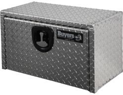 Buyers Products 1705160 14" x 16" x 24" Aluminum Underbody Toolbox with Aluminum Recessed Door and T-Handle Latch - BUY 1705160