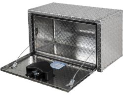 Buyers Products 1705160 14" x 16" x 24" Aluminum Underbody Toolbox with Aluminum Recessed Door and T-Handle Latch - BUY 1705160