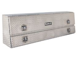 Buyers Products 1705650 21" x 12"/10" x 88" Contractor Style Diamond Tread Aluminum Topside Toolbox - BUY 1705650