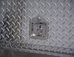Buyers Products 1705650 21" x 12"/10" x 88" Contractor Style Diamond Tread Aluminum Topside Toolbox - BUY 1705650