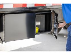 Buyers Products 1705935 24" x 24" x 36" XD DBL Black Smooth Aluminum Toolbox - BUY 1705935