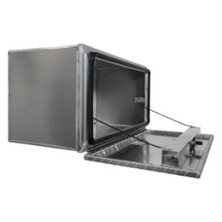 Buyers Products 1706500 18" x 18" x 24" XD Smooth Aluminum Underbody Truck Box with Diamond Tread Drop Door - BUY 1706500