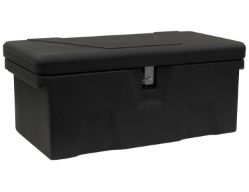 Buyers Products 1712230 2.6 Cubic Foot Black Polymer All-Purpose Chest - One Zinc Hasp - BUY 1712230
