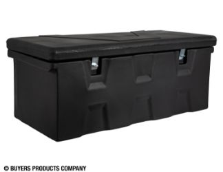Buyers Products 1712250 8.4 Cubic Foot Black Polymer All-Purpose Chest - One Zinc Hasp 