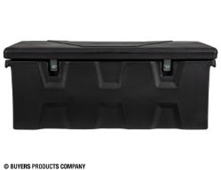 Buyers Products 1712260 18.8 Cubic Foot Black Polymer All-Purpose Chest - Two Zinc Hasp - BUY 1712260