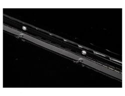 Buyers Products 1721565 18" x 16" x 90" Black Powder Coated Aluminum Topside Toolbox - BUY 1721565