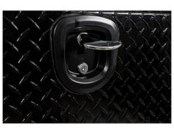 Buyers Products 1721565 18" x 16" x 90" Black Powder Coated Aluminum Topside Toolbox - BUY 1721565