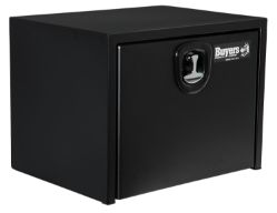 Buyers Products 1732505 18" x 18" x 36" Textured Matte Black Steel Underbody Drop Door Truck Box with 3-Point Latch - BUY 1732505