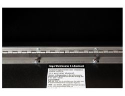 Buyers Products 1732505 18" x 18" x 36" Textured Matte Black Steel Underbody Drop Door Truck Box with 3-Point Latch - BUY 1732505