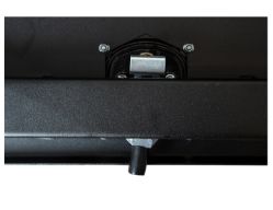 Buyers Products 1732505 18" x 18" x 36" Textured Matte Black Steel Underbody Drop Door Truck Box with 3-Point Latch - BUY 1732505