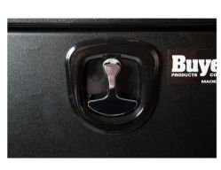 Buyers Products 1732505 18" x 18" x 36" Textured Matte Black Steel Underbody Drop Door Truck Box with 3-Point Latch - BUY 1732505