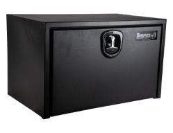 Buyers Products 1732503 18" x 18" x 30" Textured Matte Black Steel Underbody Drop Door Truck Box with 3-Point Latch - BUY 1732503
