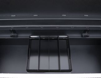 Buyers Products 1739435 18 x 20 x 71" Textured Matte Black Diamond Tread Aluminum Crossover Truck Tool B 