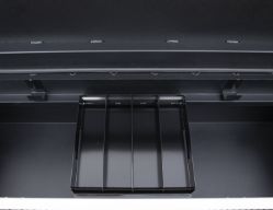 Buyers Products 1739435 18 x 20 x 71" Textured Matte Black Diamond Tread Aluminum Crossover Truck Tool B - BUY 1739435