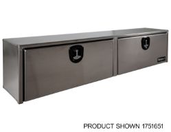 Buyers Products 1751668 18" x 16" x 96" Natural Smooth Aluminum Topside Toolbox - BUY 1751668