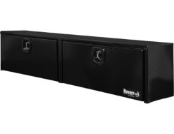 Buyers Products 1752151 16" x 13" x 72" Topsider Black Smooth Aluminum Toolbox - BUY 1752151