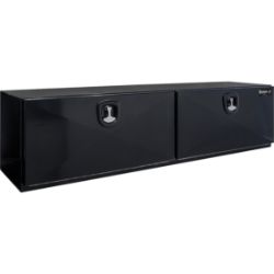 Buyers Products 1752835 18" x 18" x 90" Black Pro Series Steel Underbody Drop Door Toolbox - BUY 1752835