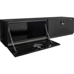 Buyers Products 1752835 18" x 18" x 90" Black Pro Series Steel Underbody Drop Door Toolbox - BUY 1752835