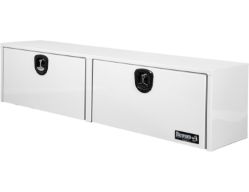 Buyers Products 1753151 16" x 13" x 72" Topsider White Smooth Aluminum Toolbox - BUY 1753151