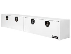 Buyers Products 1753161 16" x 13" x 96" Topsider White Smooth Aluminum Toolbox - BUY 1753161