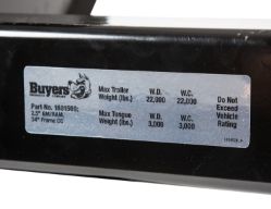 Buyers Products 1801500 Class 5 2-1/2" Multi-Fit Hitch Receiver for GM and Dodge Cab & Chassis 1999+ - BUY 1801500