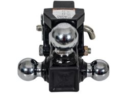 Buyers Products 1802280 2.5" Black Triball Hitch Receiver with Pintle - BUY 1802280