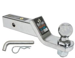 Buyers Products 1803308 Black Powder Coated Ball Mount Kit with 2" Drop includes 2-5/16" Ball and Hitch Pin - BUY 1803308