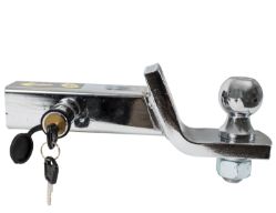 Buyers Products 1803308 Black Powder Coated Ball Mount Kit with 2" Drop includes 2-5/16" Ball and Hitch Pin - BUY 1803308