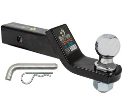 Buyers Products 1803307 Black Powder Coated Ball Mount Kit with 2" Drop includes 2" Ball and Hitch Pin - BUY 1803307