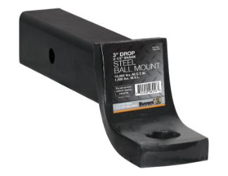 Buyers Products 1803410 12000# 2-1/2" High-Low Towing Ball Mount with 5" Drop x 10" Length and 1-1/4" Hole 
