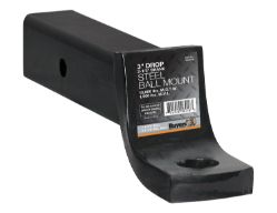 Buyers Products 1803410 12000# 2-1/2" High-Low Towing Ball Mount with 5" Drop x 10" Length and 1-1/4" Hole - BUY 1803410