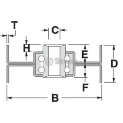 Stens 280-446 Flat Idler - STE 280-446