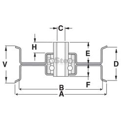 Stens 280-882 Flat Idler - STE 280-882