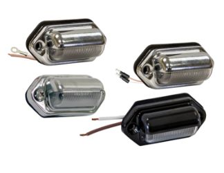 Buyers Products 5622032 2" 2 LED Clear License Plate Light 
