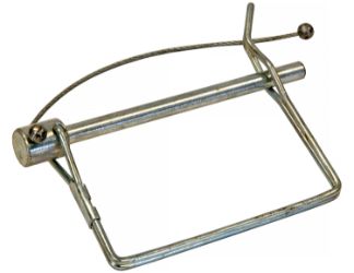 Buyers Products 3004987 1/4" Zinc Plated Safety Pin with Lanyard for PH15 and PH20 Pintle Hooks 